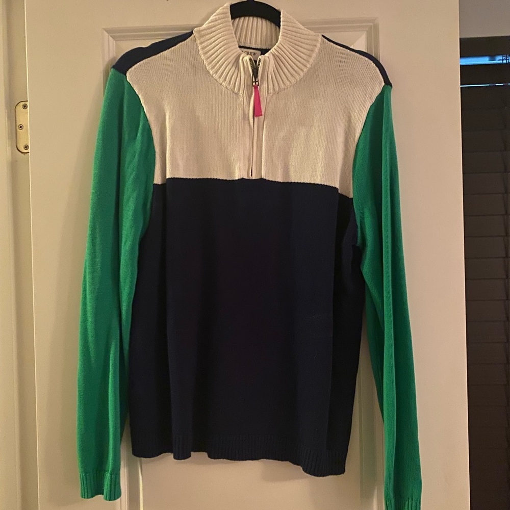 J.Crew Color Block Sweater - L